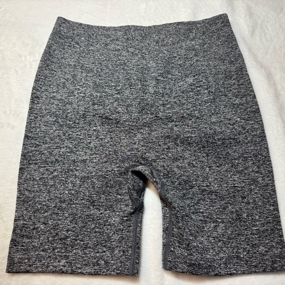 TLF Women’s High-Rise Biker Shorts in Dark Heather Gray